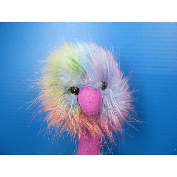 JellyCat Rainbow Pompom Ostrich Plush Stuffed Animal Bird Toy 21" - Picture 2 of 11
